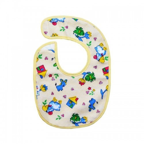 Bavetă mică cu închidere cu velcro, strat impermeabil (19 x 14 cm)
