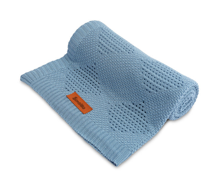 Бамбуково Одеяло – Синьо 100X80 --- BebeMama