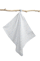 Муселинова Пелена 70X80 – Сърца Сиво-Сини --- BebeMama