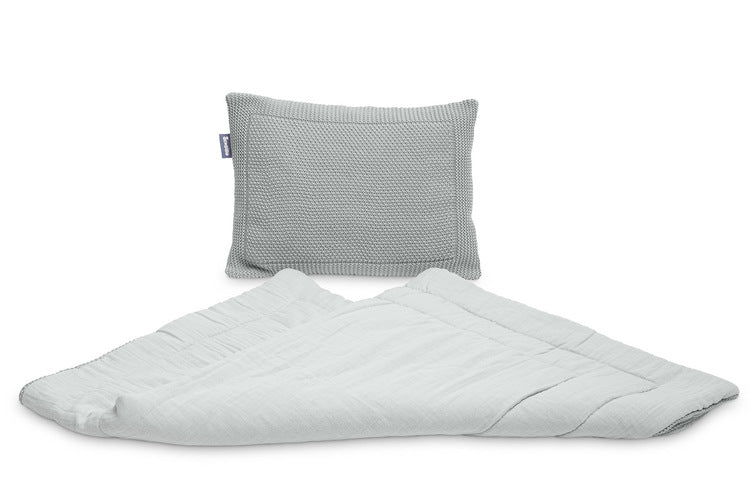 Set de muselină pentru pătuț sau cărucior gri