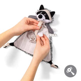 Пухкава Играчка С Държач За Залъгалка Racoon Rocky --- BebeMama