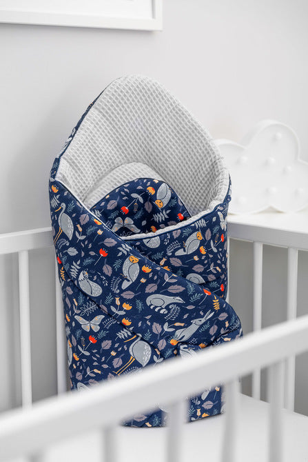 Пелена Animal Land Grey 75X75 --- BebeMama