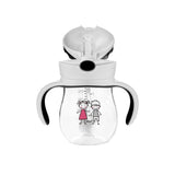 Неразливаща Се Чаша 250 Мл С Двойна Дръжка Сива --- BebeMama