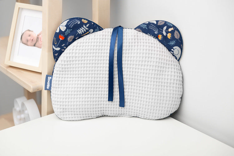 Възглавница За Количка- Waffle Animal Land Grey --- BebeMama