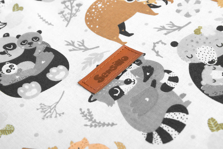 Кош За Играчки Средна - Raccoons Grey --- BebeMama