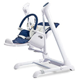Scaun înalt și balansoar electric 2 în 1 Indigo Navy Caretero