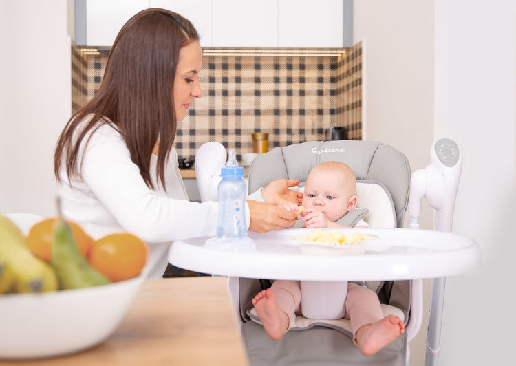 Столче За Хранене И Електрическа Люлка 2В1 Индиго Navy Caretero --- BebeMama