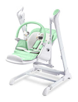 Scaun înalt și balansoar electric 2 în 1 Indigo Mint Caretero