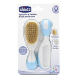 Perie + Pieptene Păr Natural Albastru