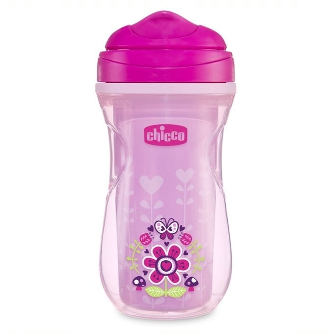 Cană termoizolantă 266 ml. Chicco Shiny Cup Girl