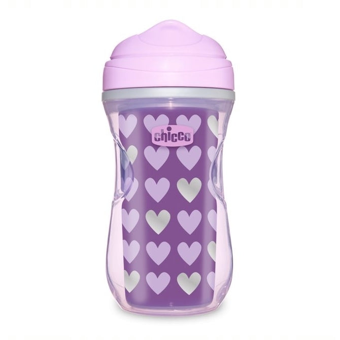 Cană termoizolantă 266 ml. Chicco Shiny Cup Girl
