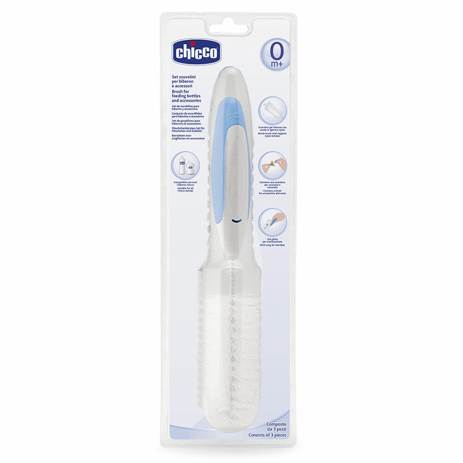 Комплект Четки 3-В-1 За Почистване На Шишета И Биберони --- BebeMama