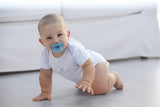 Залъгалка Chicco Physio Soft, Силикон, Ортодонтична Форма, 0-6 Месеца, Синя --- BebeMama