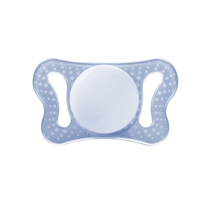 Залъгалка Chicco Physio Micro Силикон Ортодонтична Форма 0-2 Месеца 2 Бр Синя