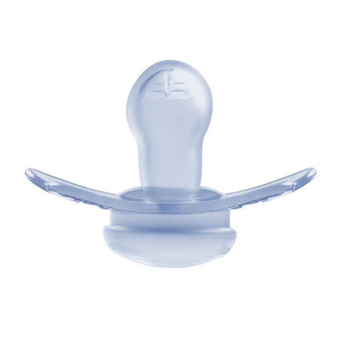 Залъгалка Chicco Physio Micro Силикон Ортодонтична Форма 0-2 Месеца 2 Бр Синя