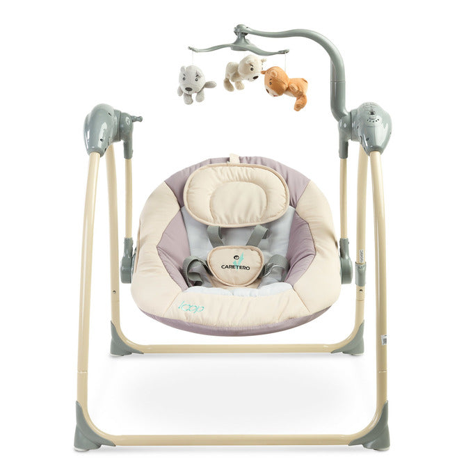 Balansoar electric cu buclă până la 12 kg, bej, Caretero