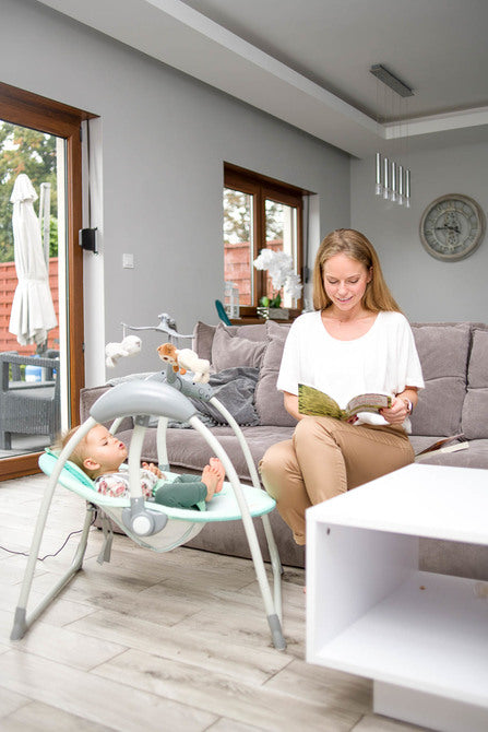 Електрическа люлка Loop до 12кг Beige Caretero --- BebeMama