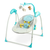 Balansoar electric cu buclă până la 12 kg, albastru, Caretero