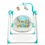 Balansoar electric cu buclă până la 12 kg, albastru, Caretero