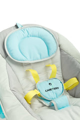 Balansoar electric cu buclă până la 12 kg, albastru, Caretero