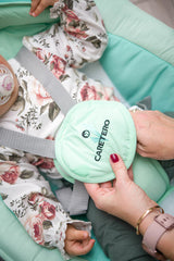 Balansoar electric cu buclă până la 12 kg, albastru, Caretero