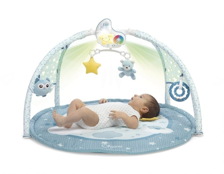 Gimnastică activă Chicco 3 în 1 Sală de gimnastică pentru bebeluși Albastră