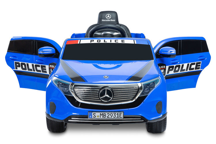 Акумулаторен Автомобил Mercedes Benz Eqc Police Син Caretero Toyz