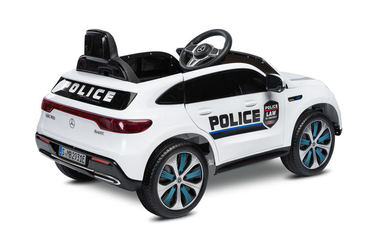 Акумулаторен Автомобил Mercedes Benz Eqc Police Бял Caretero Toyz