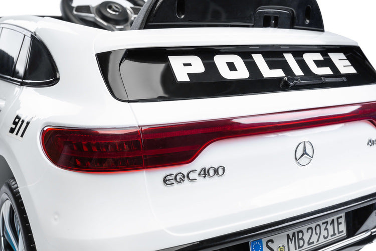 Акумулаторен Автомобил Mercedes Benz Eqc Police Бял Caretero Toyz