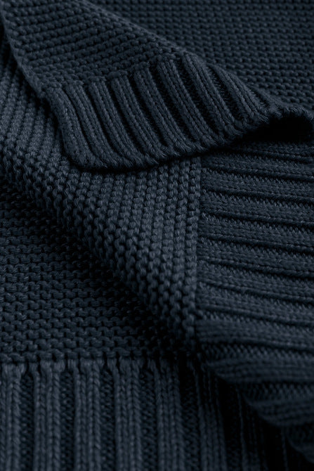 Одеяло От Бамбук И Памук – Морско Синьо 100X80 --- BebeMama