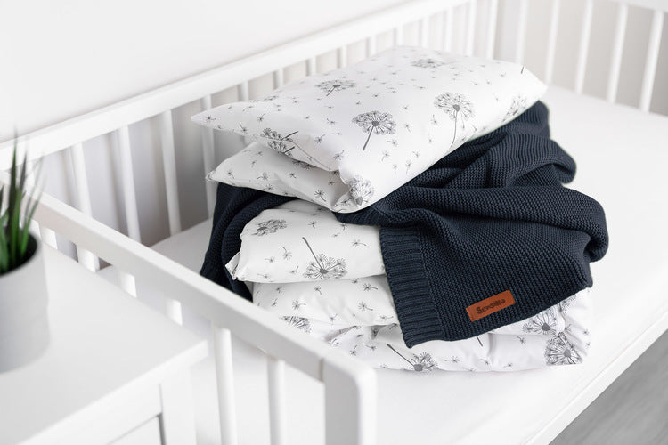 Одеяло От Бамбук И Памук – Морско Синьо 100X80 --- BebeMama