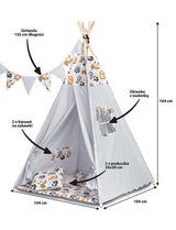 Cort Tipi Raccons Grey Caretero Toyz