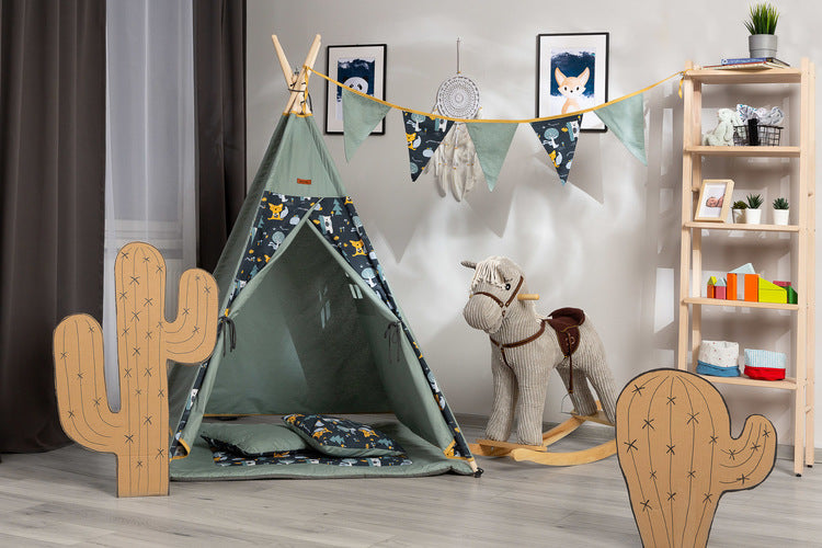 Палатка Типи Meadow Зелен --- BebeMama