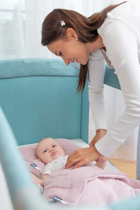 Сгъваема кошара за пътуване 2 нива Basic Light Grey Caretero ПОД НАЕМ
