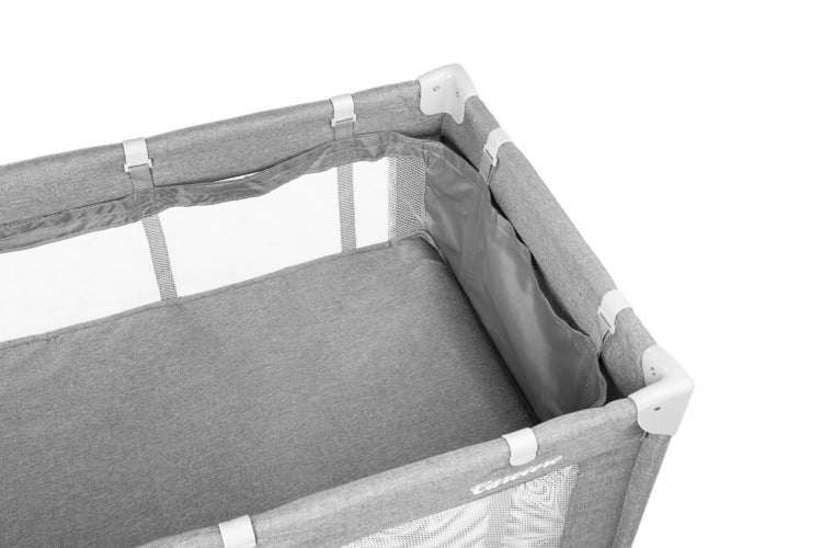 Сгъваема Кошара За Пътуване 1 Ниво Basic Light Grey Caretero --- BebeMama