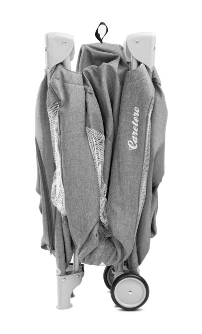 Сгъваема Кошара За Пътуване 1 Ниво Basic Light Grey Caretero --- BebeMama