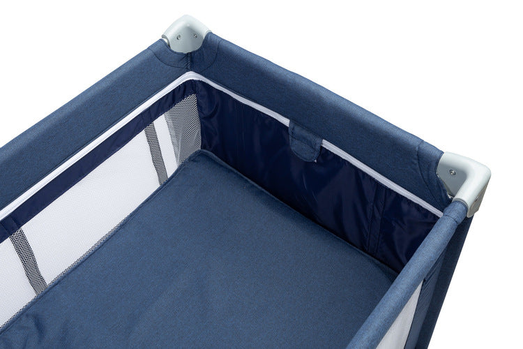 Сгъваема Кошара За Пътуване 1 Ниво Basic Navy Caretero --- BebeMama