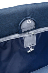 Pătuț de călătorie pliabil cu 2 niveluri Basic Navy Caretero