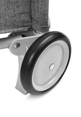 Pătuț de călătorie pliabil Basic Plus Graphite cu 2 niveluri Caretero