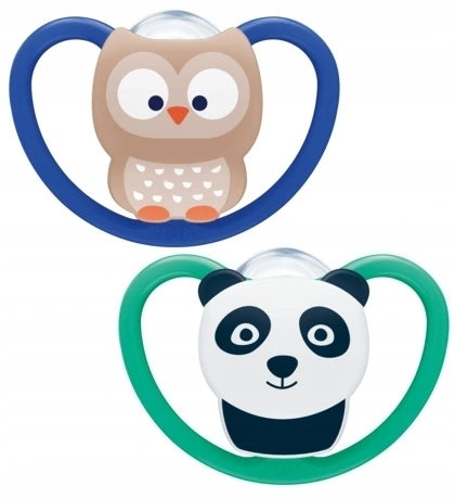 Силиконова Залъгалка Space 18-36 2Pcs / Box --- BebeMama