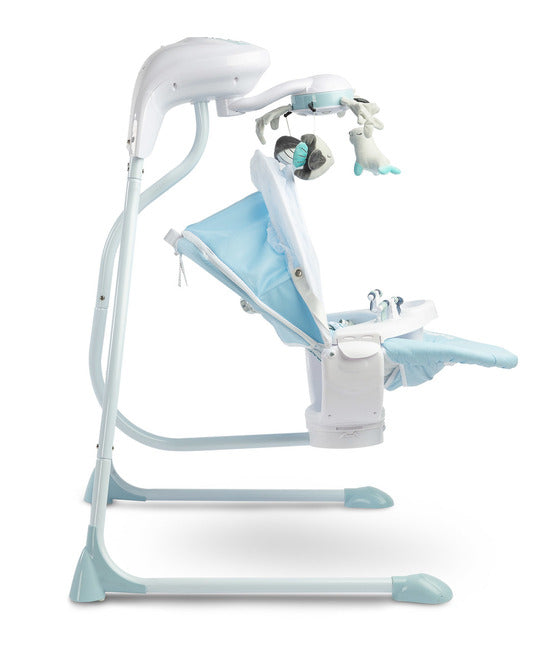Електрическа Люлка шезлонг до 12кг Blue Caretero --- BebeMama