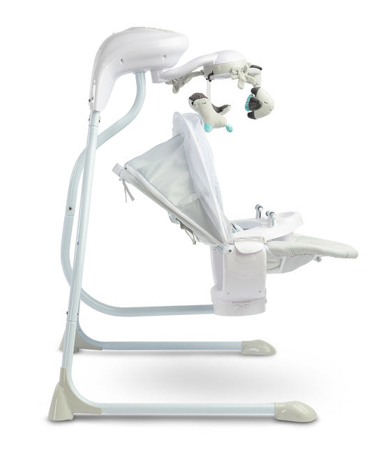 Електрическа Люлка шезлонг до 12кг Grey Caretero --- BebeMama