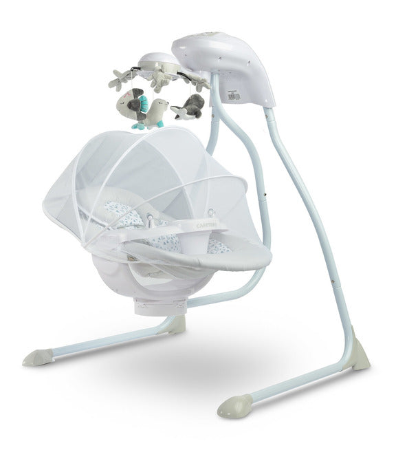 Електрическа Люлка шезлонг до 12кг Grey Caretero --- BebeMama