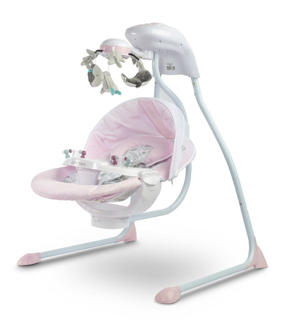 Електрическа Люлка Raffi Pink Caretero --- BebeMama