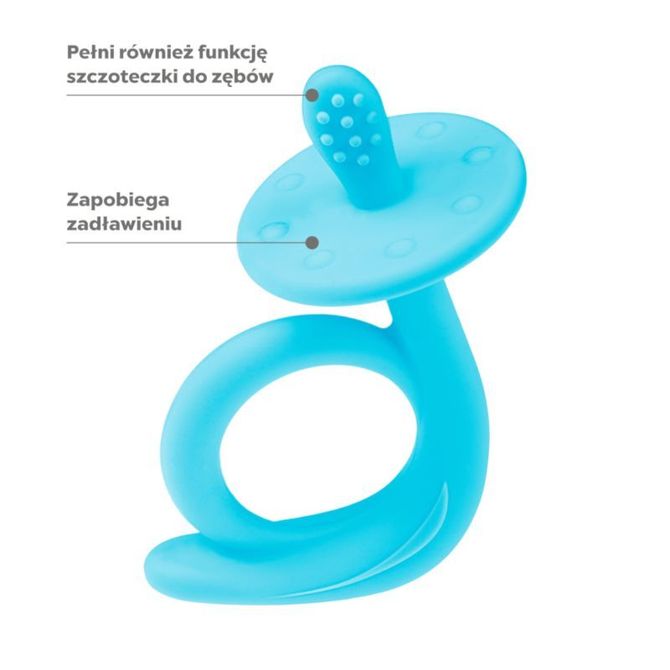 Силиконова Гризалка Син Охлюв --- BebeMama
