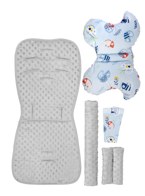 Подложка За Количка Chameleones Син --- BebeMama