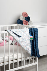 Одеяло- Navy Син Viburnum 100X80 --- BebeMama