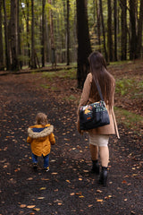 Eco bőr táska babakocsira fehér Forest Adventure