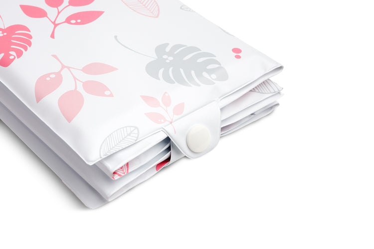 Туристическа Подложка За Повиване – Флорално Розово --- BebeMama