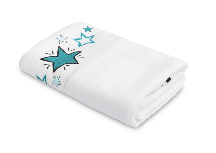 Муселинова Фотоподложка Boho Бяла 120X120 --- BebeMama